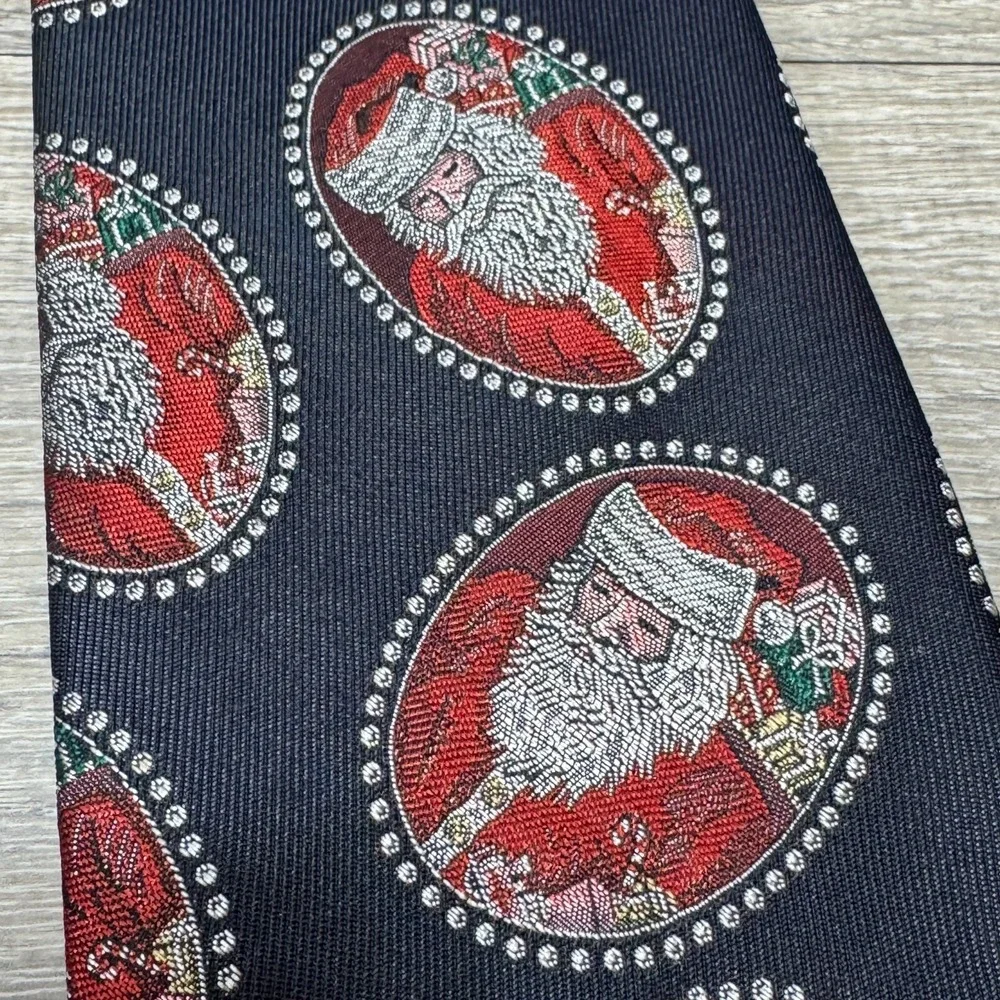 Robert Talbott Nordstrom Santa Claus Handmade Luxury 100% Silk Neck Tie Made USA
